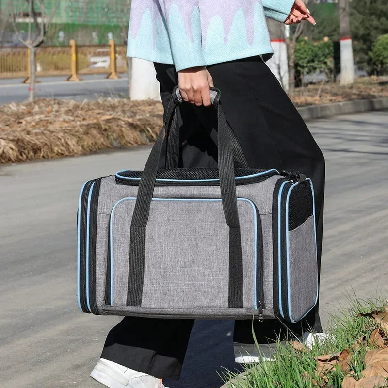 Portable Cat Backpack Carrier Foldable Expandable Pet Travel Bag Airline Approved Breathable Pet Carrier for Dog Pet Accessories Horizon