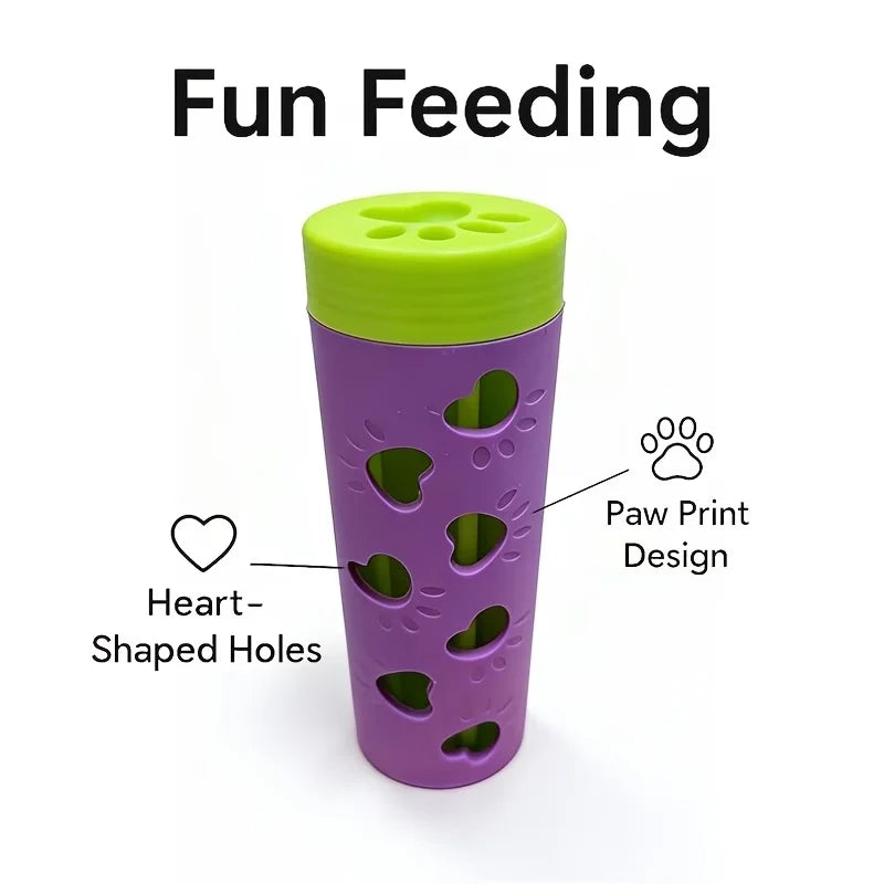 Interactive Detachable Pet Slow Feeder Treat Dispenser | Bite-Resistant Chew Toy for Dogs & Cats, Indoor-Outdoor Use