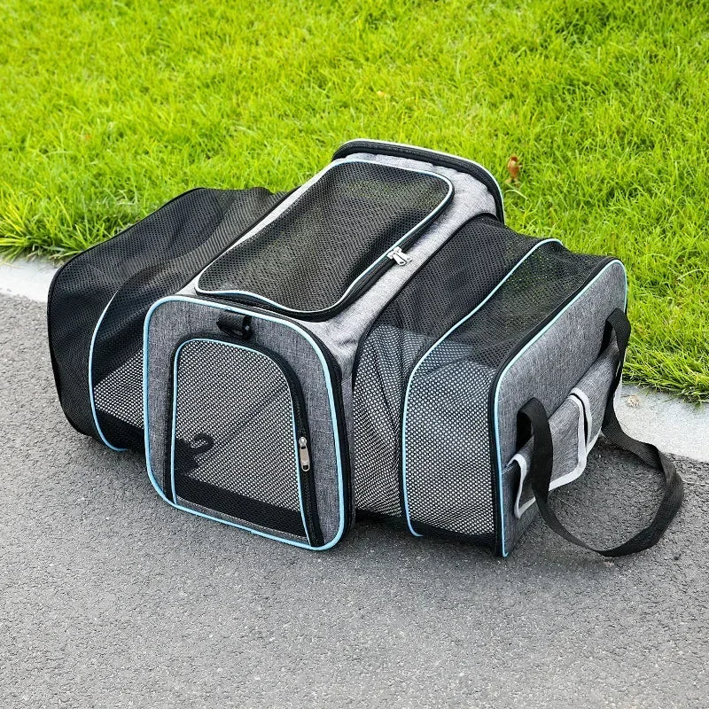 Portable Cat Backpack Carrier Foldable Expandable Pet Travel Bag Airline Approved Breathable Pet Carrier for Dog Pet Accessories