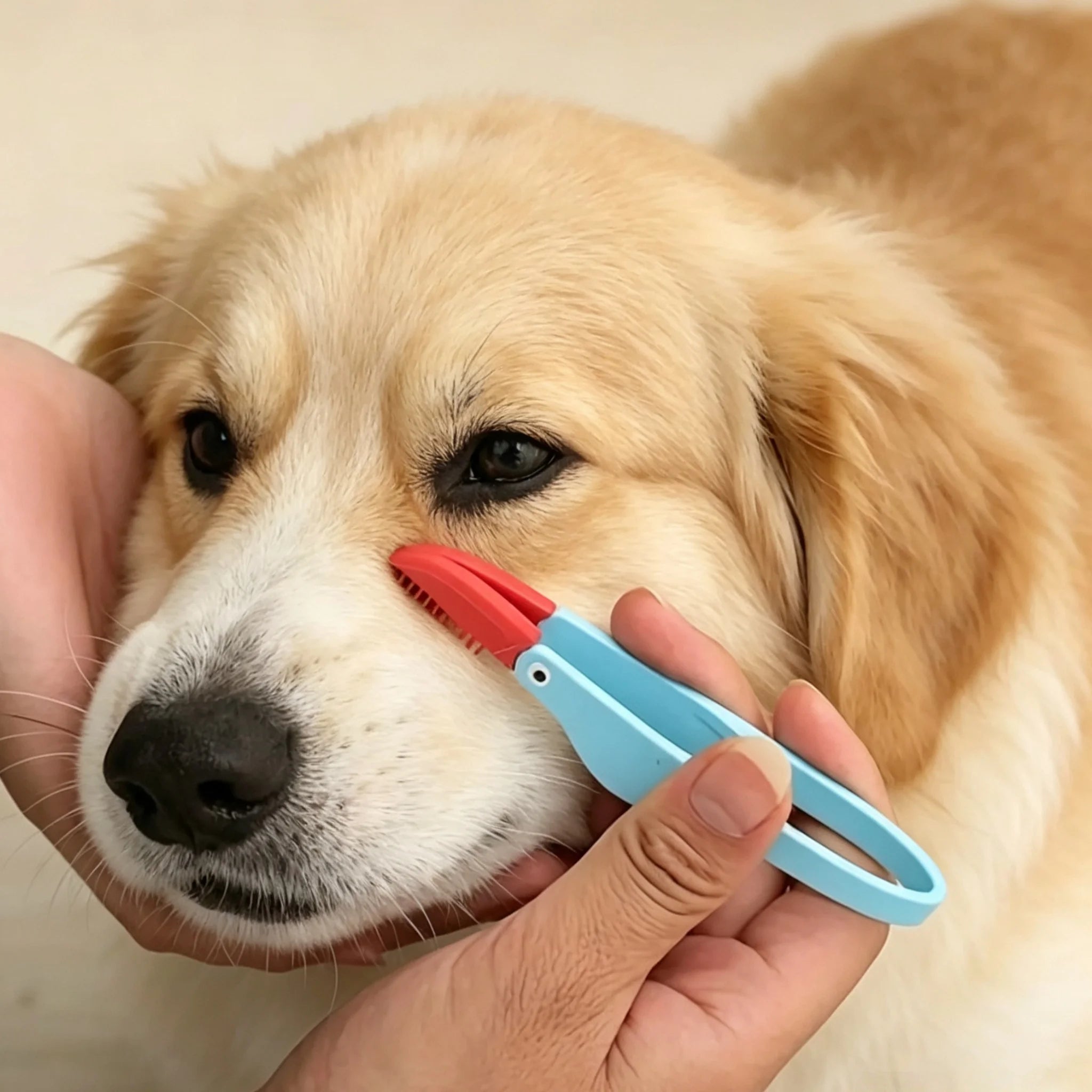 Soft Pet Eye Cleaning Comb Dog Cat Tear Stain Remover Brush Portable Gentle Eyes Cleaner Brush Pet Daily Grooming Care Tools