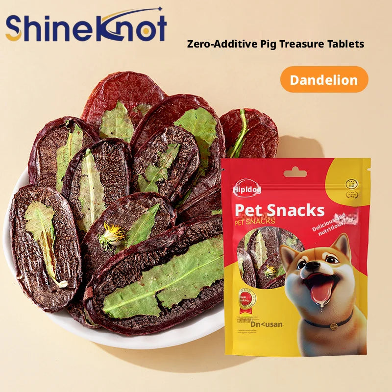SHINEKNOT Pet 0 Add Dried Pig Testicular Slices Dog And Cat Snacks Training Rewards For Cooling Down Freeze Dried Snacks