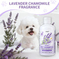 4-in-1 Dog Shampoo and Conditioner 220ml Wash Chamomile Lavender Gentle Formula Soothing Skin Deodorizes Cleanses Dirt Softens