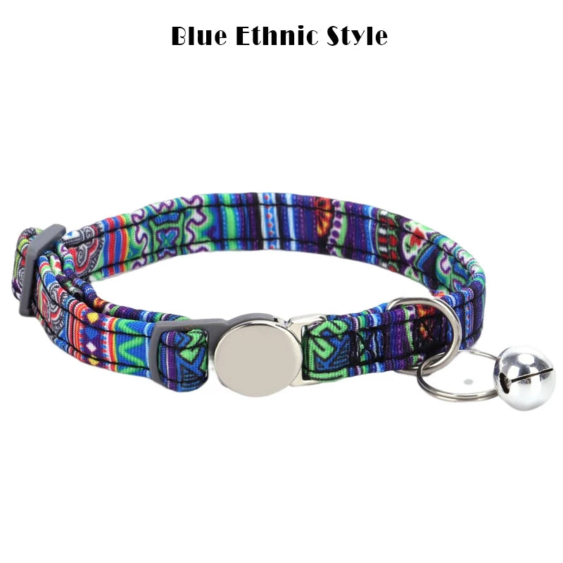 Personalized Cat collar with Bell Safety Buckle Customized Nametag Puppy Kitten Necklace Free Engraving Name ID Tag Nameplate