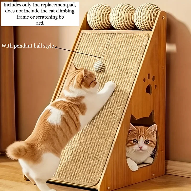 cat scratcher with hanging ball