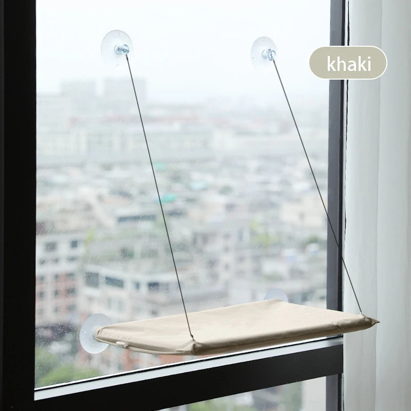 20KG Pet Cat Hammock Hanging Cat Bed Bearing Comfortable Cat Sunny Window Seat Mount Kitten Climbing Frame Pet Accessories Horizon