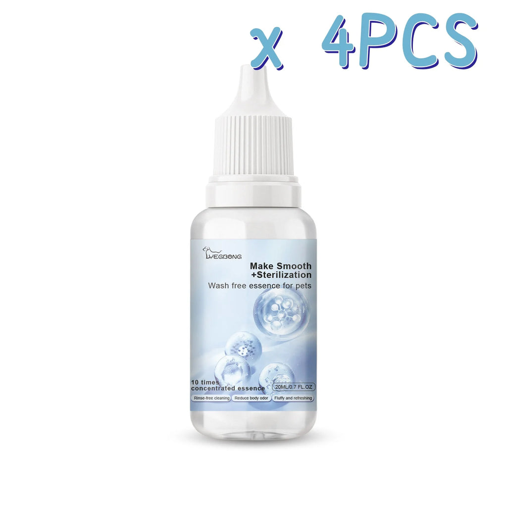 Pet Wash Free Essence Lasting Deodorizing Remove Grease And Dirt Gentle Decontaminating Waterless Dry Clean Cat No Rinse Cleaner