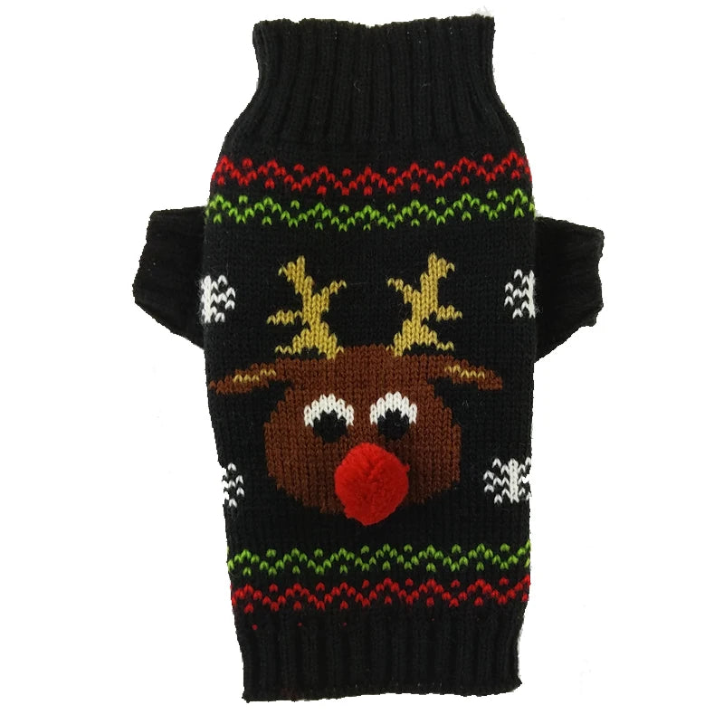 Christmas Holiday Dog Sweater — Warm Autumn &amp; Winter Outfit Horizon