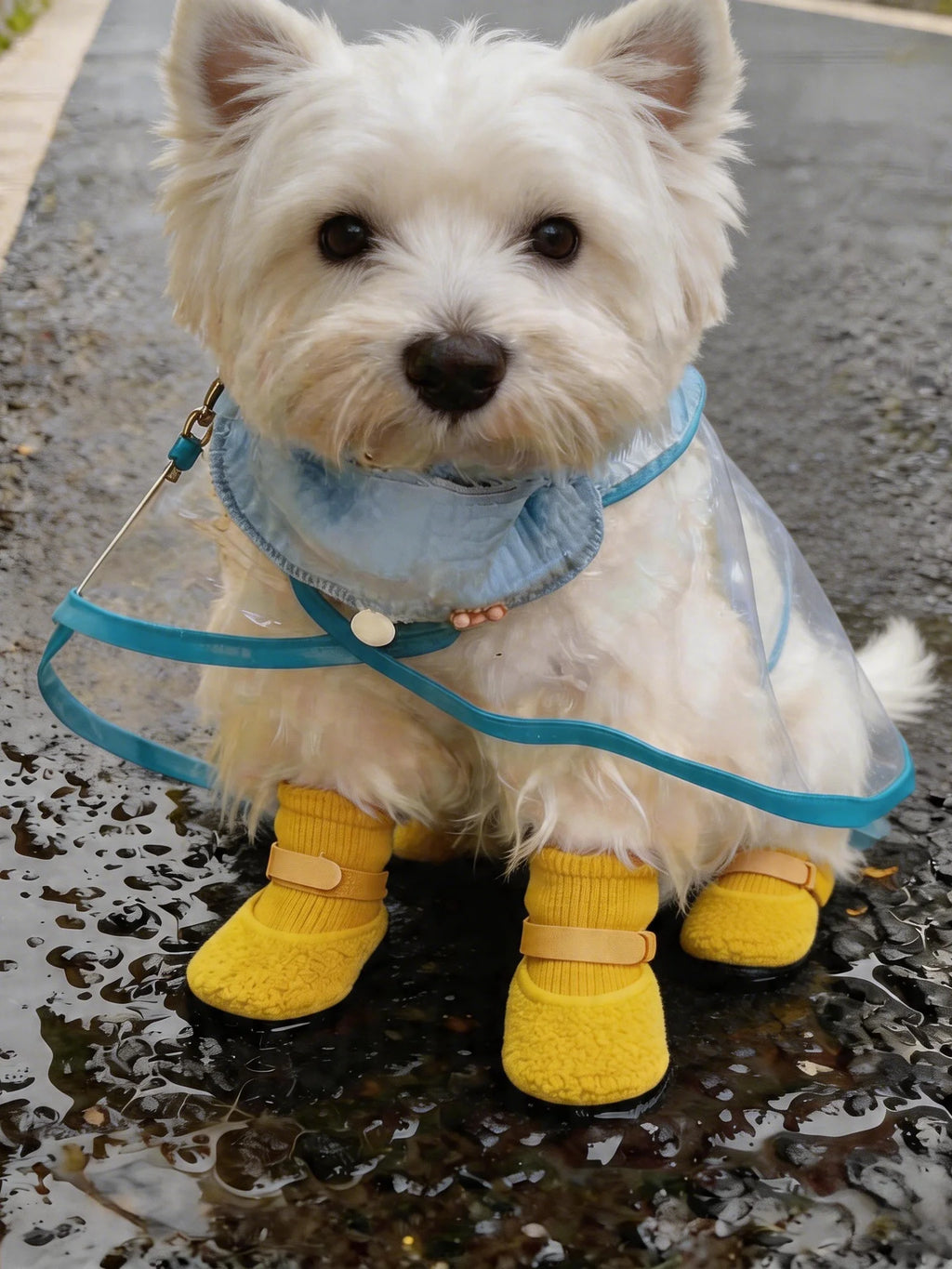 Dogs Anti-Slip Waterproof Soft-Soled Shoes Prevent Falling off Dog Socks for Outdoor Wear Resistant Slip-On Pet Footwear