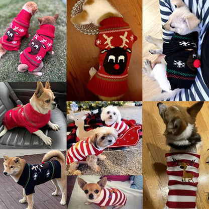 Christmas Holiday Dog Sweater — Warm Autumn &amp; Winter Outfit Horizon