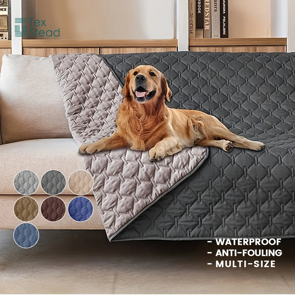 100% Double-Sided Reversible Pet Blanket Sofa Couch Furniture Protector Dog Bed Cover for Kids Children Dog Cat