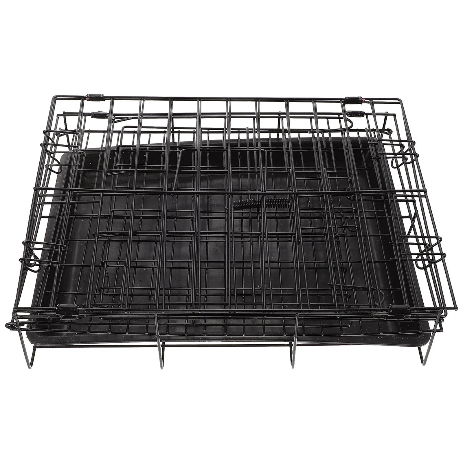 1 Set Folding Crate Pet Cage Iron Wire Kennel For Cat Dog Large Durable Training Shelter Pet Supplies Animal Cage Dog Metal