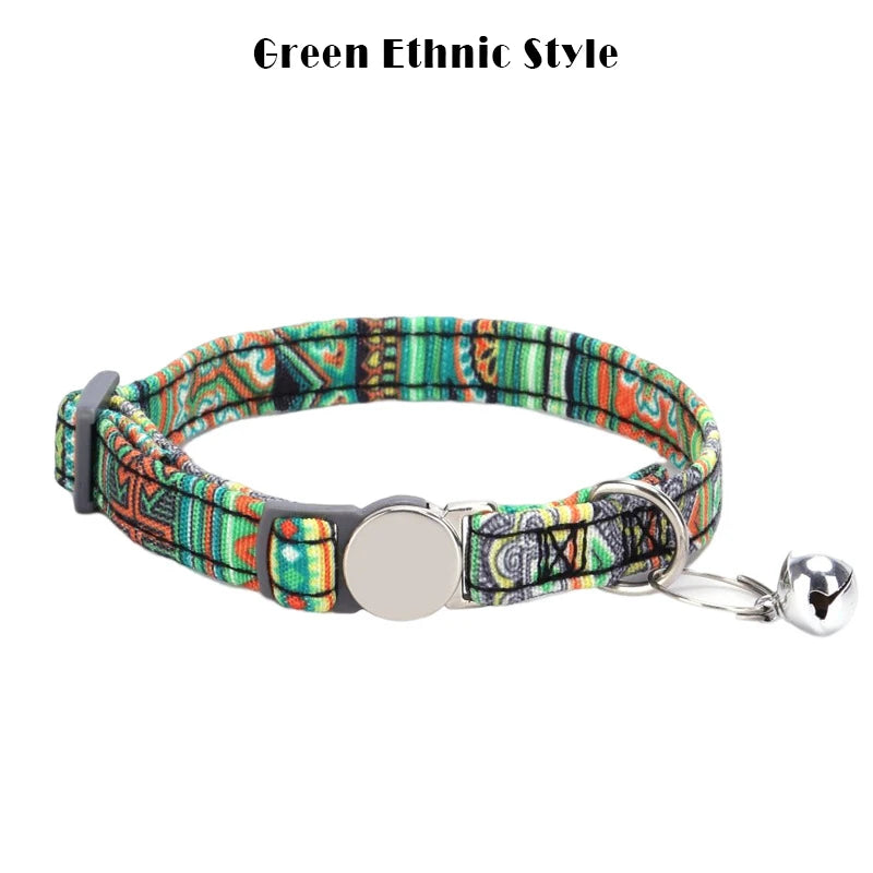 Personalized Cat collar with Bell Safety Buckle Customized Nametag Puppy Kitten Necklace Free Engraving Name ID Tag Nameplate