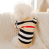 Striped Dog Cardigan Sweater — Warm Winter Coat for Small Dogs Horizon