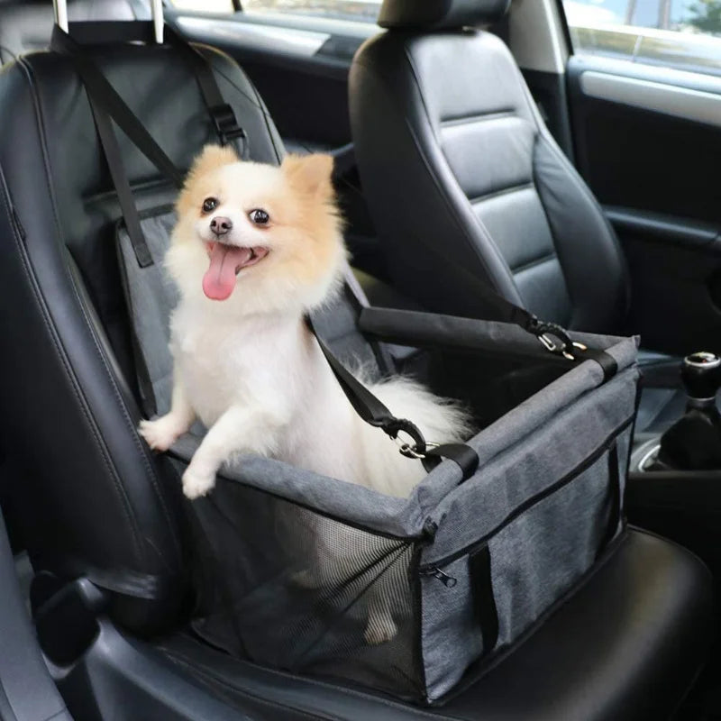 Dog Car Seat Cover Foldable Hammock Pet Harness Cat Bag Basket Stable and Foldable Travel Pet Dog and Cat Safety Car Seat Horizon