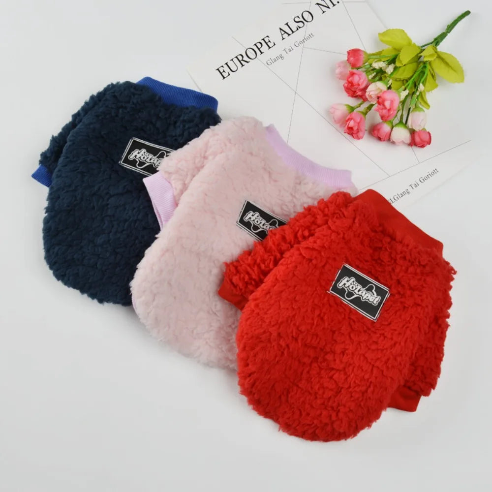 Warm Cat Clothes for Winter Fleece Pet Sweater for Small Medium Pets Soft Kitten Costume Maine Coon Ragdoll Sphynx Cats Coats