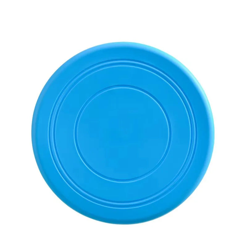 Pet Flying Disc Interactive Training Toy Outdoor Throwing Soft Rubber Flying Saucer For Dogs Exercise Play Fetch Training Supply