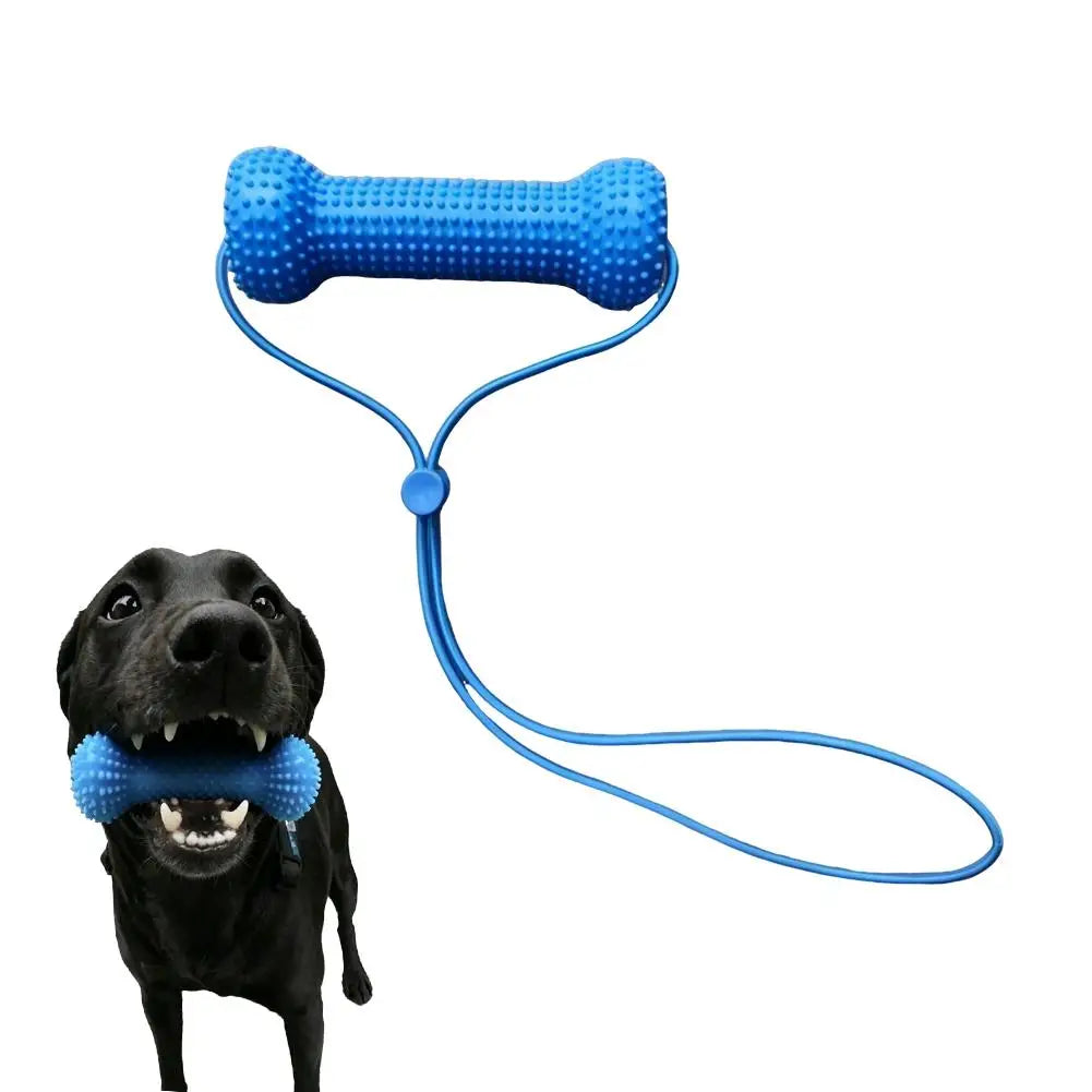 Dual-Action Canine Dental Prop, Dog Dental Chew Toy for Teeth Cleaning Brushing, Reusable Dental Chews for Dogs