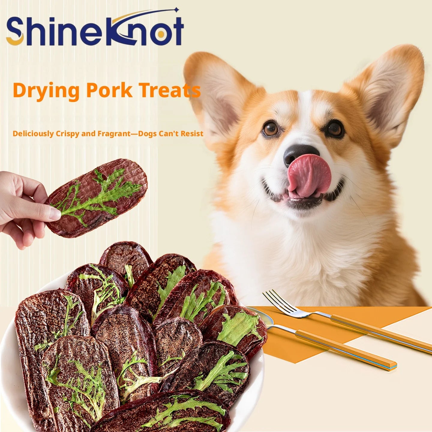 SHINEKNOT Pet 0 Add Dried Pig Testicular Slices Dog And Cat Snacks Training Rewards For Cooling Down Freeze Dried Snacks