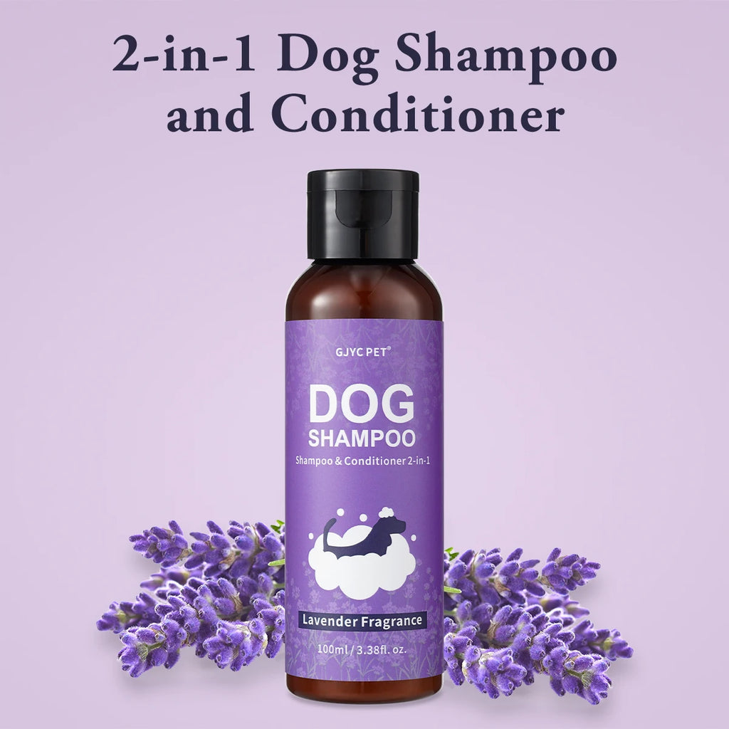 2 In 1 Lavender Dog Shampoo Conditioner Hypoallergenic Soothing Formula Healthy Shiny Coat Gentle Pet Care For Dogs Cats