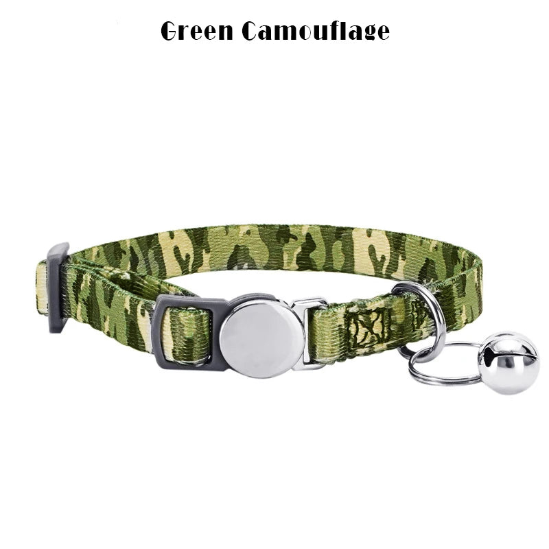 Personalized Cat collar with Bell Safety Buckle Customized Nametag Puppy Kitten Necklace Free Engraving Name ID Tag Nameplate