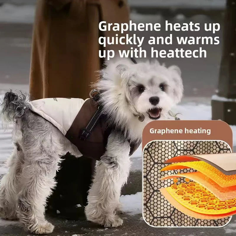 New Pet Dog Winter Warm Coat Fleece Hooded Puppy Jacket Plush  Warm Cotton Vest Autumn Winter Clothing For Dogs Cats Clothes
