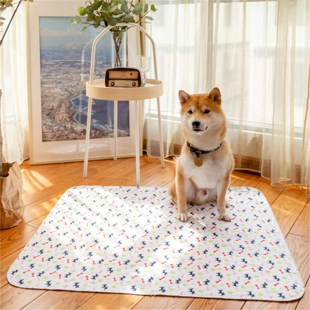 Reusable Dog Pee Pad Blanket Absorbent Diaper Pet Bed Mat Washable Puppy Training Pad for Pet Car Seat Cover Pet Bed