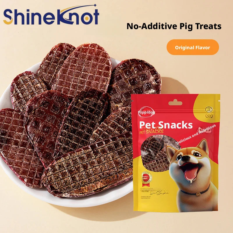 SHINEKNOT Pet 0 Add Dried Pig Testicular Slices Dog And Cat Snacks Training Rewards For Cooling Down Freeze Dried Snacks