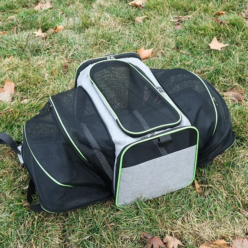 Portable Cat Backpack Carrier Foldable Expandable Pet Travel Bag Airline Approved Breathable Pet Carrier for Dog Pet Accessories