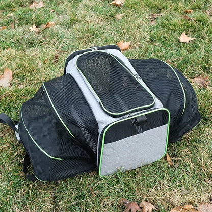 Portable Cat Backpack Carrier Foldable Expandable Pet Travel Bag Airline Approved Breathable Pet Carrier for Dog Pet Accessories Horizon