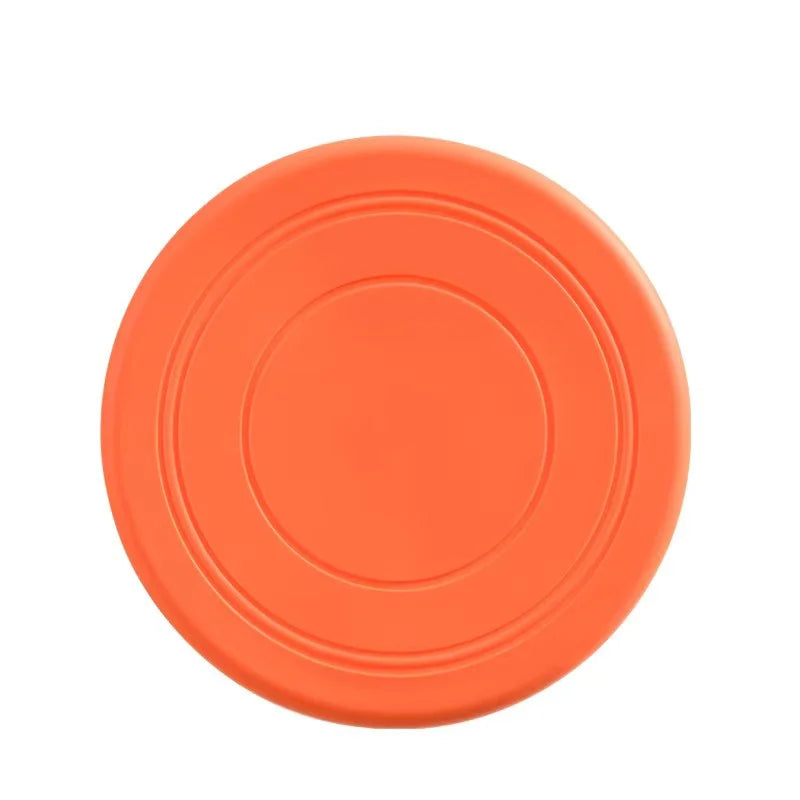 Pet Flying Disc Interactive Training Toy Outdoor Throwing Soft Rubber Flying Saucer For Dogs Exercise Play Fetch Training Supply