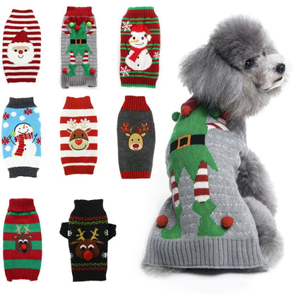 Christmas Holiday Dog Sweater — Warm Autumn &amp; Winter Outfit Horizon