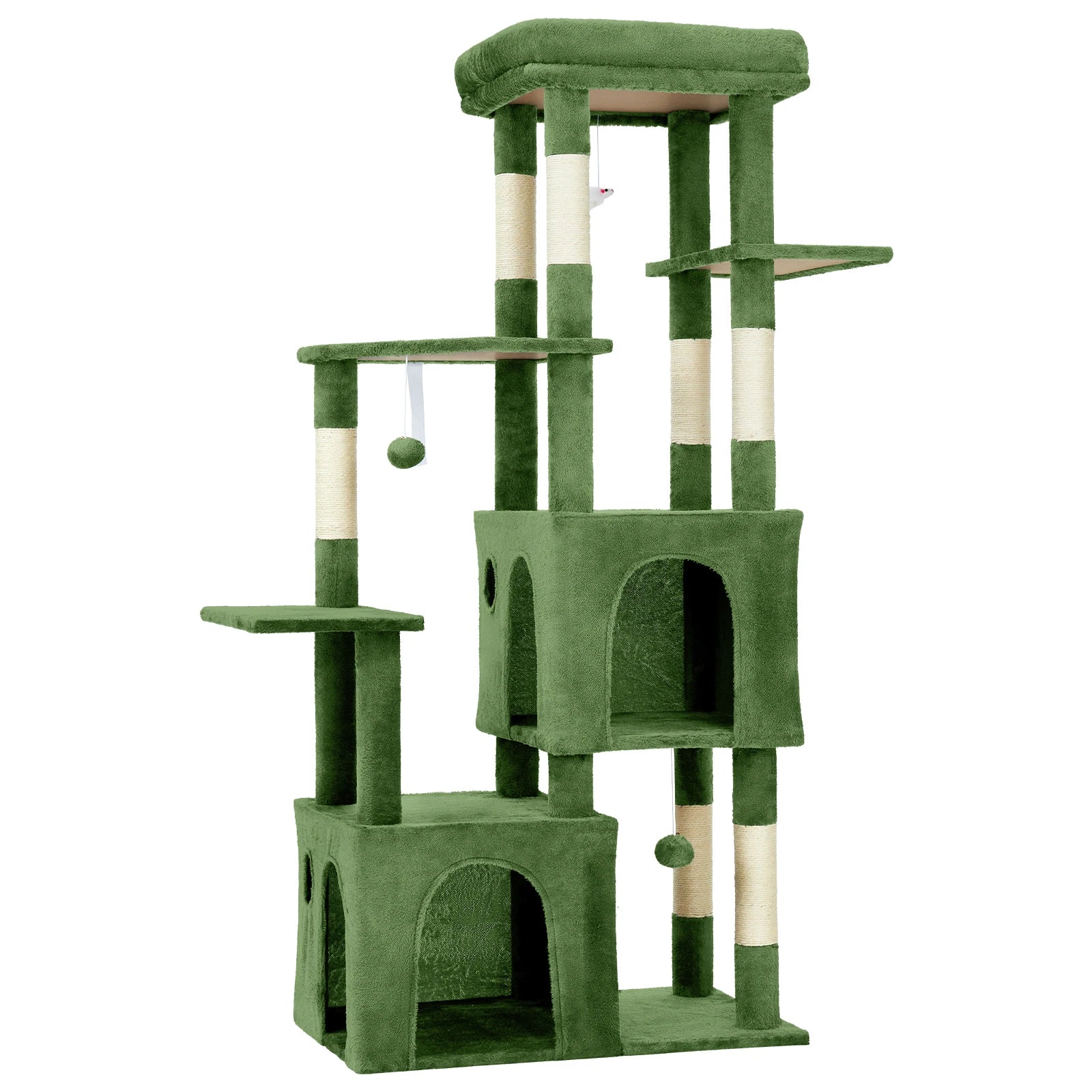 Multi-Level Cat Tree Tower for Large Cats Maine Coons with Perch Condos Sisal Scratching Posts Play Toys Indoor Cat Furniture