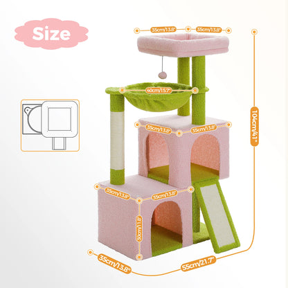 large multi-level cat tree for indoor cats