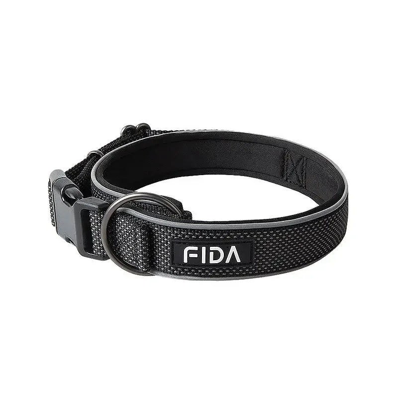 Large Dog Collar Pet Reflective Adjustable Collar for Medium Big Dogs Outdoor Walking Training Supplies