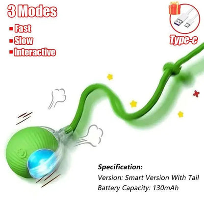 Automatic Rolling Ball Cat &amp; Dog Toy — Rechargeable Smart Pet Toy Horizon