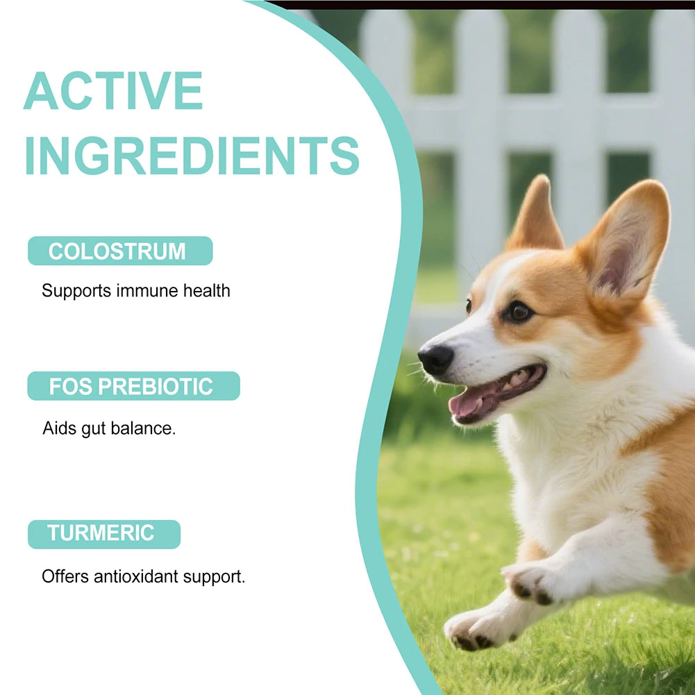 200g Dog Allergy Relief Immune Chews,Itch Relief Skin Coat Supplement Stop Pawlicking,For Picky Eaters & Easy Dosage