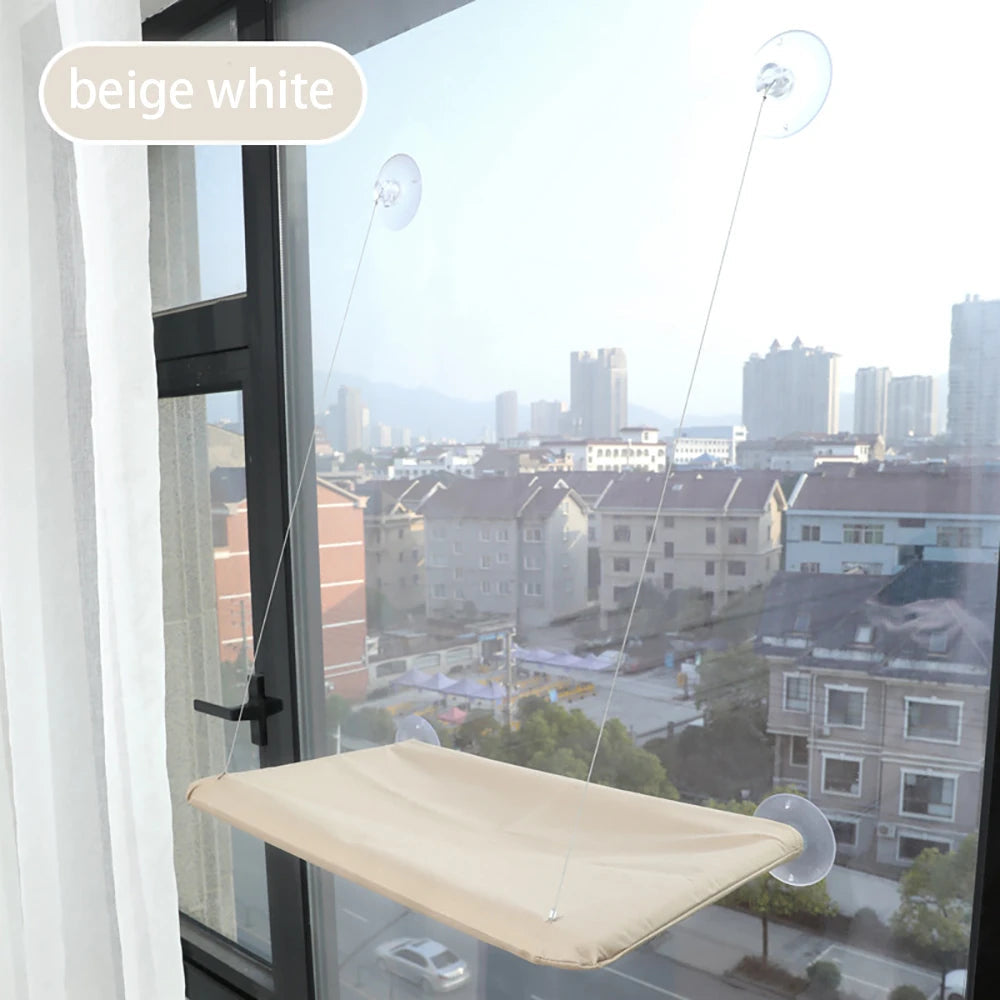 20KG Pet Cat Hammock Hanging Cat Bed Bearing Comfortable Cat Sunny Window Seat Mount Kitten Climbing Frame Pet Accessories Horizon