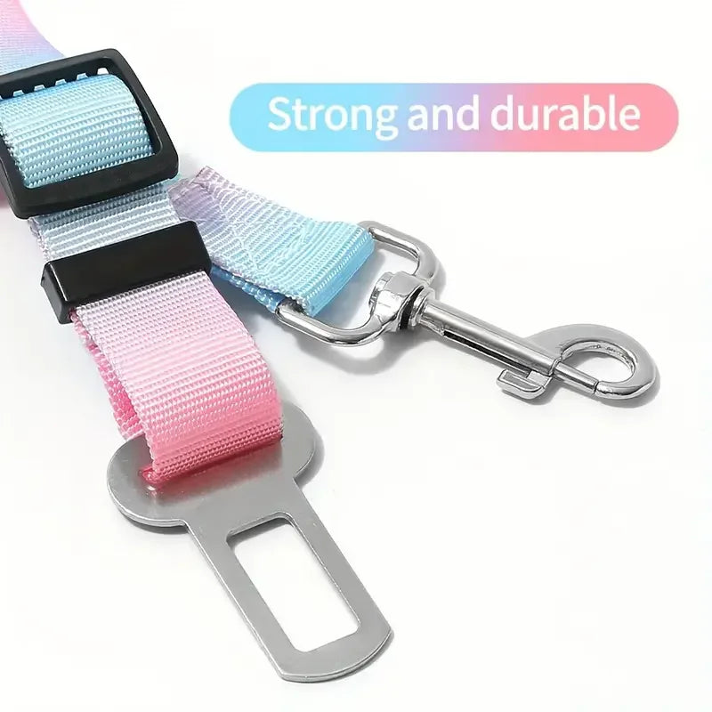 Adjustable Elastic Pet Car Seat Belt Dog Cat Single Dual Safety Restraint Leash for Vehicle Travel