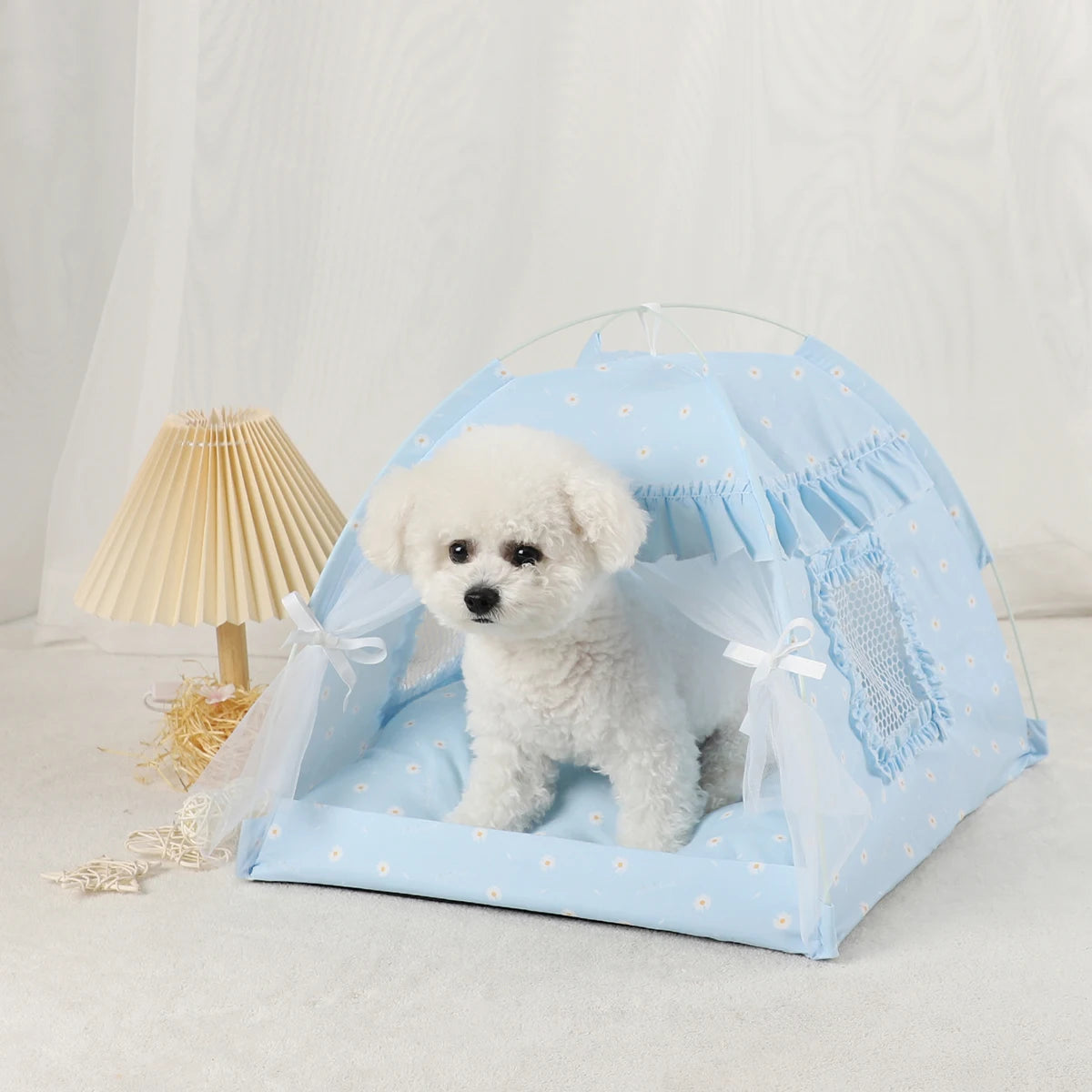 Pet Tent Bed Cats House Supplies Products Accessories Warm Cushions Furniture Sofa Basket Beds Winter Clamshell Kitten Tents Cat Horizon