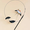 Interactive Cat Toy Funny Simulation Bird Feather with Bell Cat Stick Toy for Kitten Playing Teaser Wand Toy Pet Cats Supplies