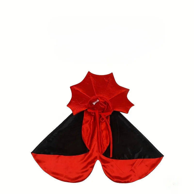 New Spooky Halloween Vampire Couture for Cats Perfect Parties and Festival Halloween Cloak Hat Festival Set Dress up pet clothes