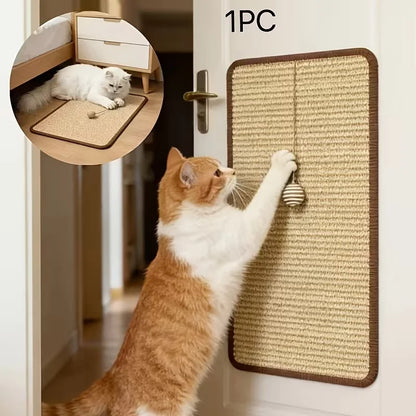 cat scratcher with hanging ball