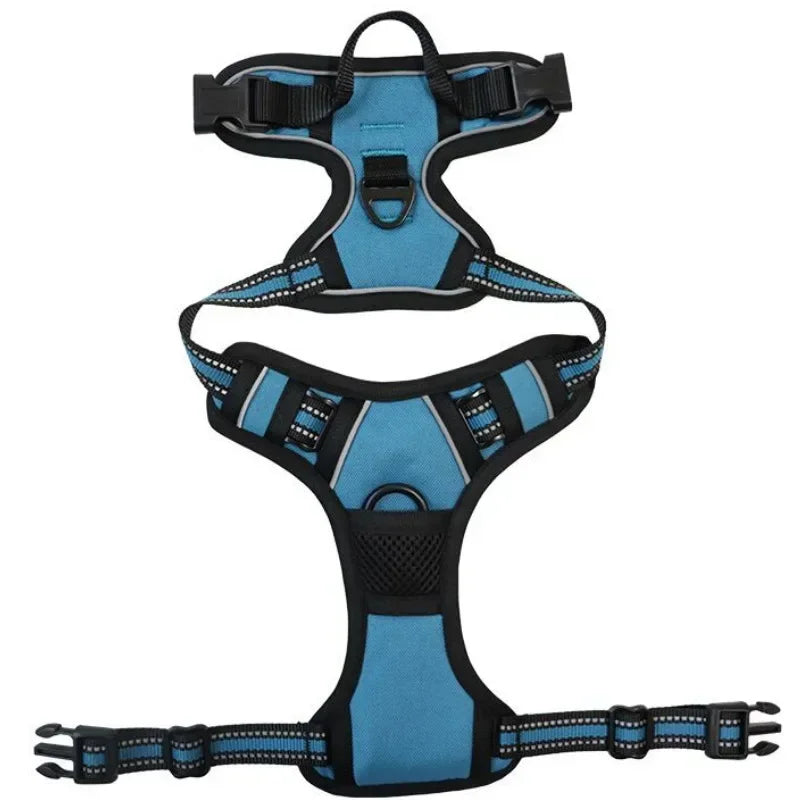 Reflective Adjustable Breathable Vest Chest Strap for Small Medium Large Dogs Pet Dog Harness Cat Puppy Collar Dog Accessoires