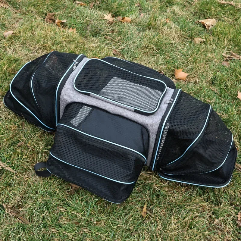 Portable Cat Backpack Carrier Foldable Expandable Pet Travel Bag Airline Approved Breathable Pet Carrier for Dog Pet Accessories