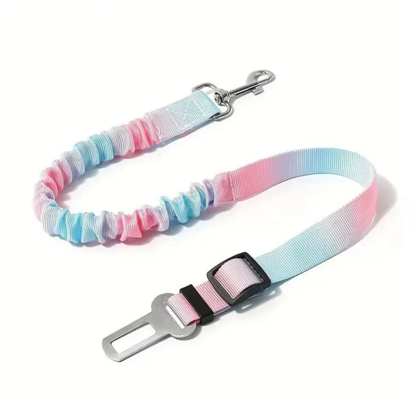Adjustable Elastic Pet Car Seat Belt Dog Cat Single Dual Safety Restraint Leash for Vehicle Travel