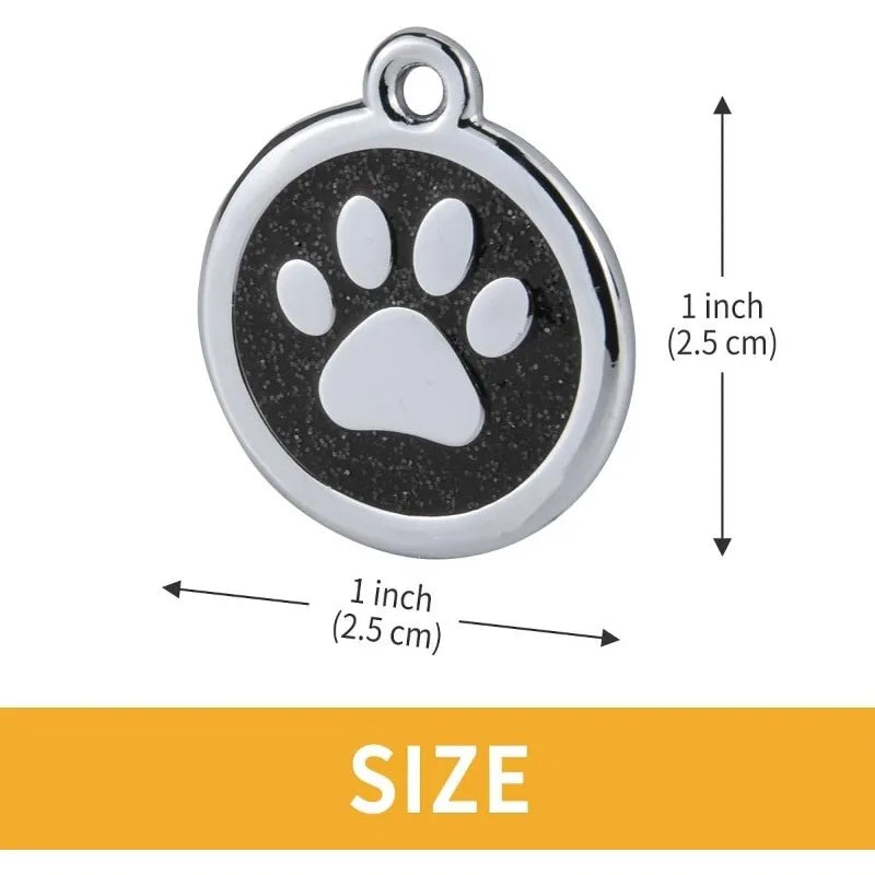 Pet ID Tags Free Engraving Pet Anti-lost Collar Pendant Personalized Puppy Name Tag Cat Paw Decoration Customized Product