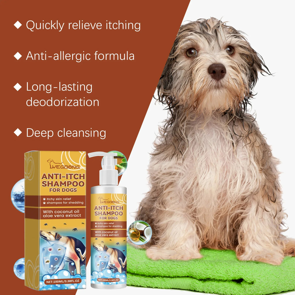 Dog Shampoo Conditioner Moisturizing Anti Itching Flea Tick Removal Deep Clean Nourishing Hair Anti Allergic Dog  Cleaning Foam