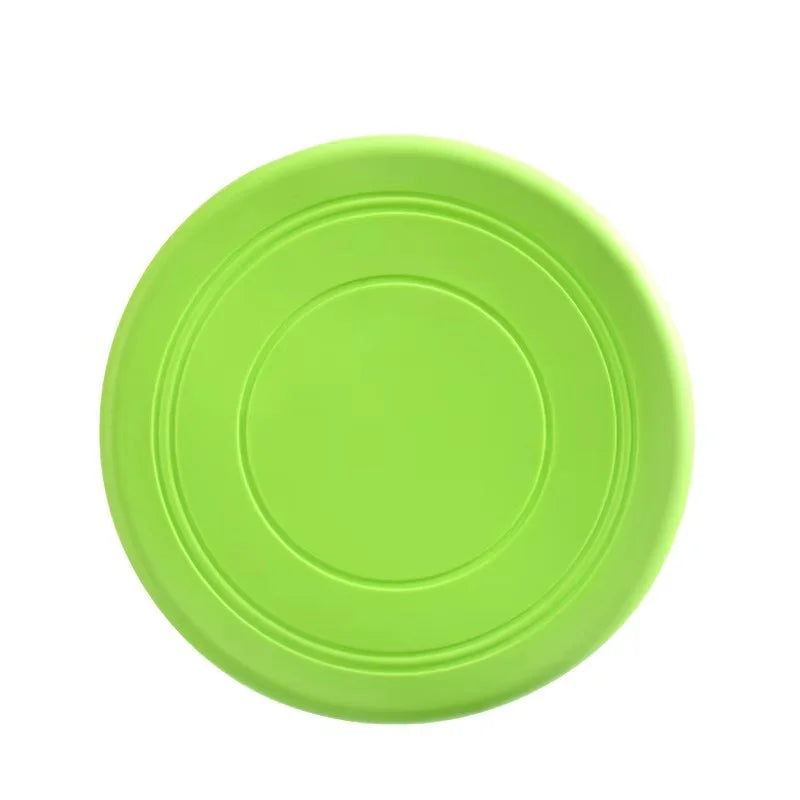 Pet Flying Disc Interactive Training Toy Outdoor Throwing Soft Rubber Flying Saucer For Dogs Exercise Play Fetch Training Supply