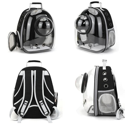 Portable Cat Pet Carrier Backpack Transparent Capsule Bubble Pet Backpack Small Animal Puppy Kitty Breathable Carrier for Travel Horizon