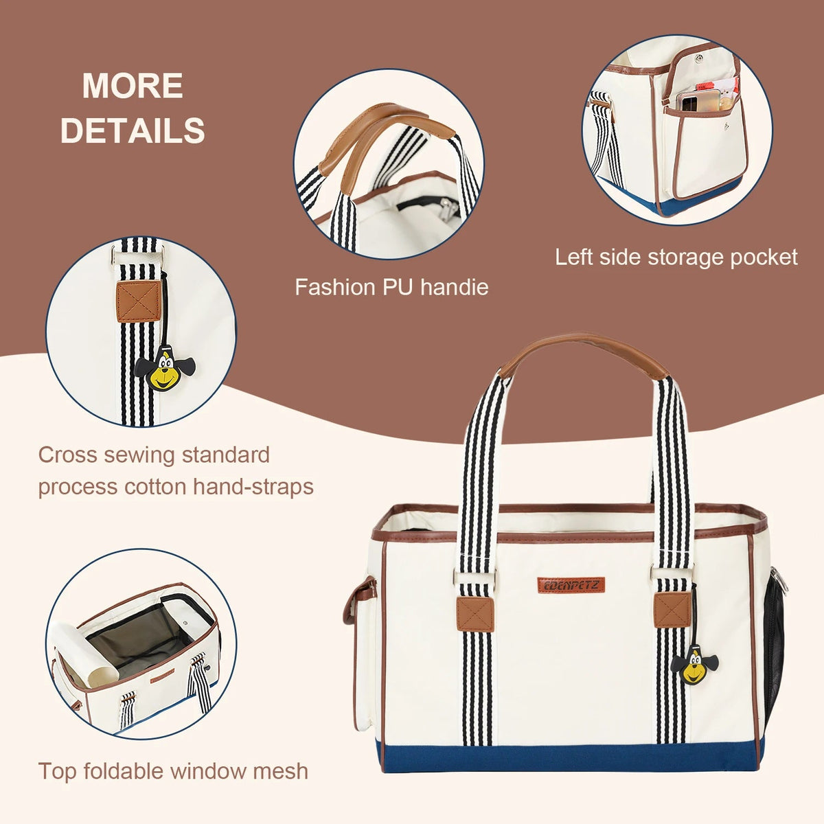 Portable Pet Dog Cat Carrier,Transport Breathable Bag,Fashion Handbag Backpack Air Box For Puppy Kitty Horizon